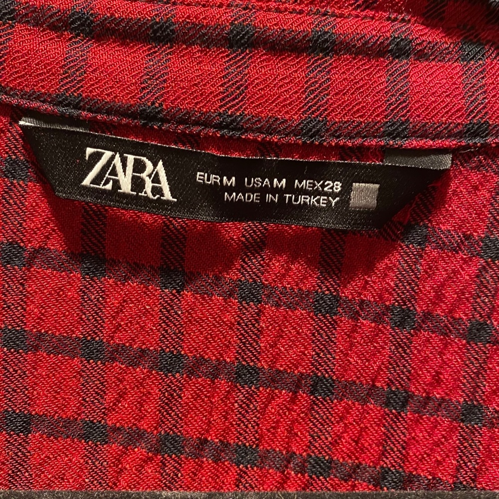 Zara Cropped Plaid Top - Picture 5 of 5